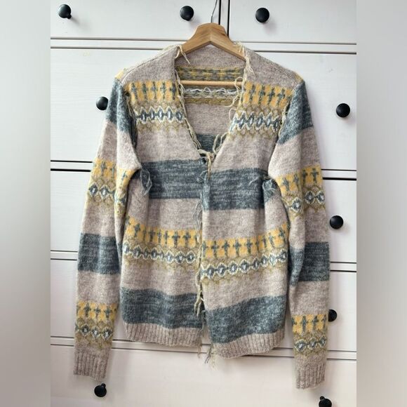 PERVERZE wool cardigan squeeze creatives size S/M very cool jacket sweater - Picture 15 of 15